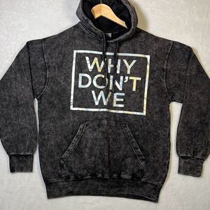 Why don’t we distressed‎ pullover hoodie NWOT-Women Small